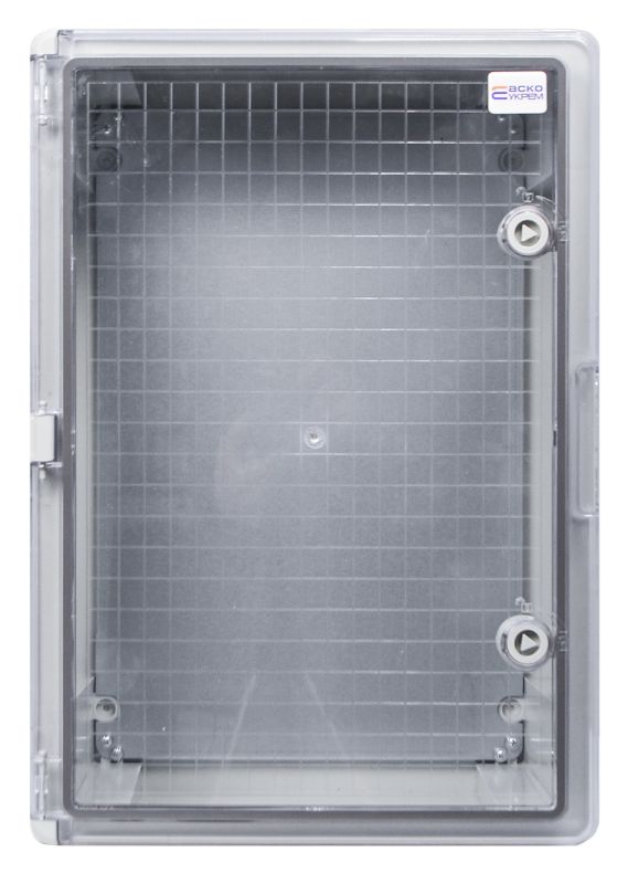 Корпус з АБС-пластику, прозорі дверцята, 35*50*19, ІР65, серії UBox, АСКО-УКРЕМ