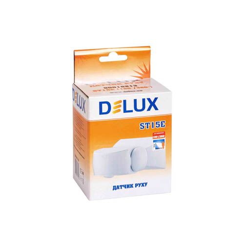 Датчик руху 180°/360° ST15E білий, DeLux