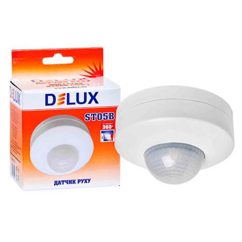 Датчик руху 360° ST05B білий, DeLux