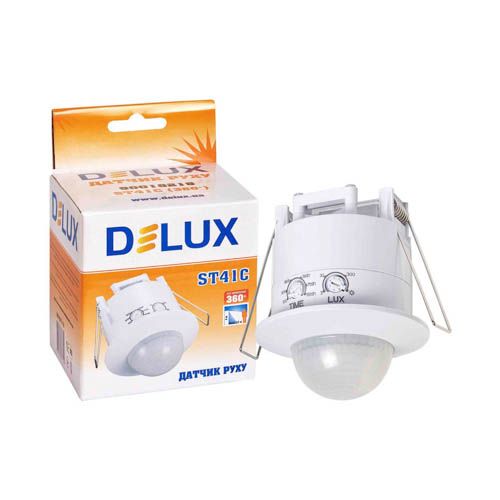 Датчик руху 360° ST41C білий, DeLux