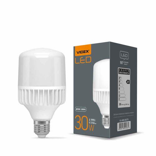 Лампа світлодіодна A80 30Вт E27 5000К, Videx
