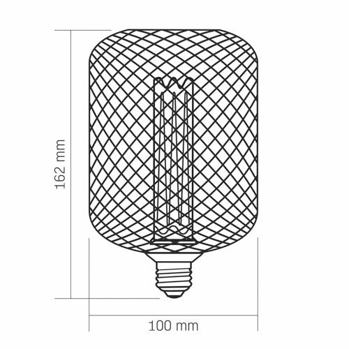 Лампа світлодіодна Filament VL-DWMC100162 4Вт E27 1800К White Chainmail style, Videx