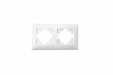 Рамка біла 2 місця горизонтальна STANDARD, TITANUM