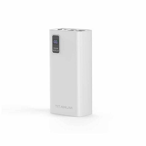 Повербанк 728S 30000mAh 22.5W White, TITANUM