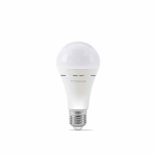 Лампа світлодіодна акумуляторна A68 10Вт E27 4000К 220V, TITANUM