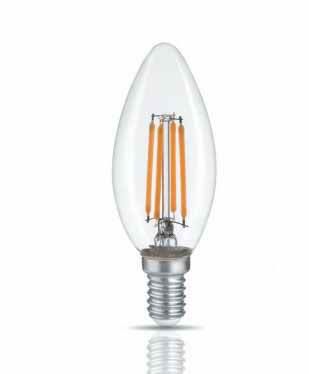 Лампа світлодіодна Filament C37 4Вт E14 4100К, TITANUM