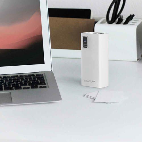 Повербанк 728S 30000mAh 22.5W White, TITANUM