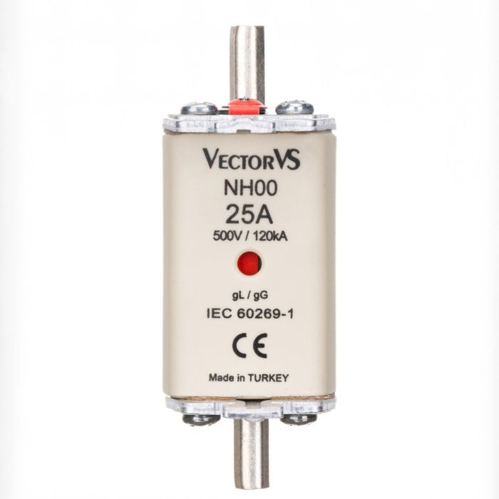 Запобіжник Ножовий Vector VS GENESIS NH00 25А 500V AC gG