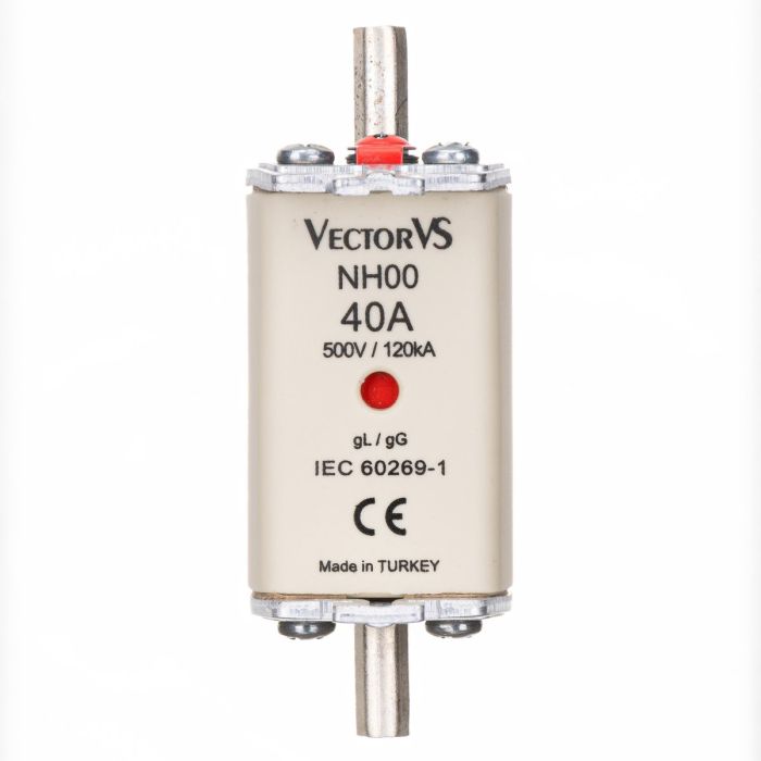 Запобіжник Ножовий Vector VS GENESIS NH00 40А 500V AC gG