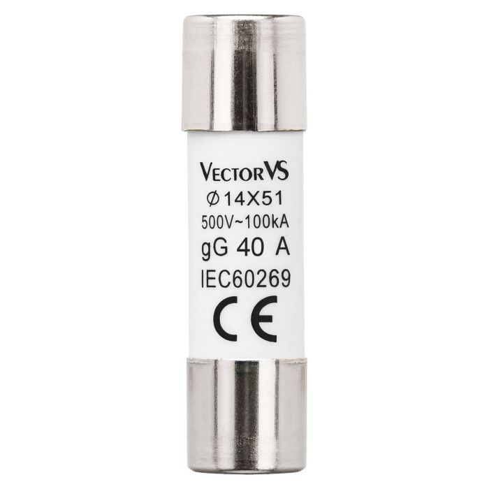 Запобіжник циліндричний Vector VS GENESIS 14x51 40A 500V AC