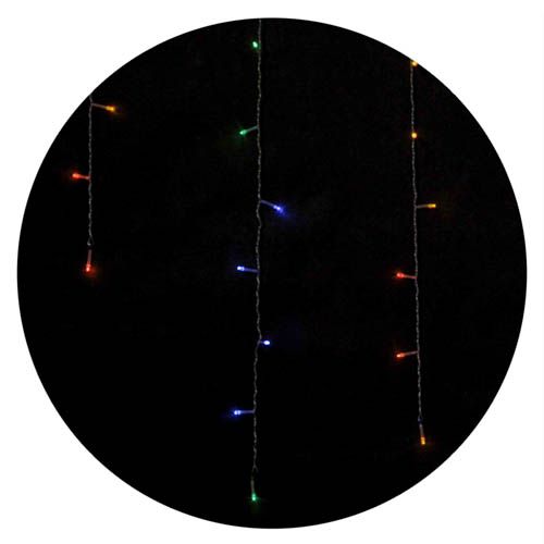 Гірлянда внутрішня ICICLE 100LED 3,2х0,7м RGB прозора IP20 Delux