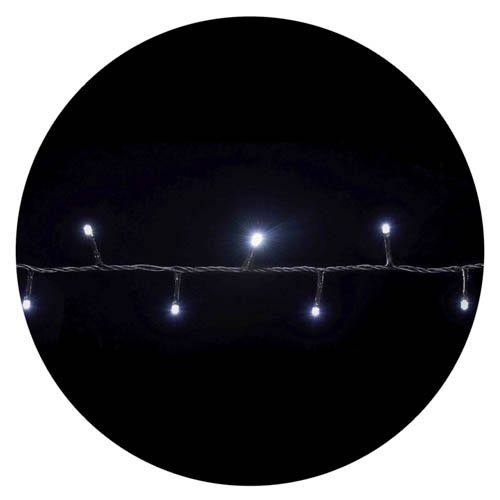 Гірлянда внутрішня STRING 100LED 5м (біле світло) чорна IP20 Delux