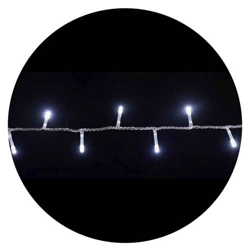 Гірлянда внутрішня STRING 100LED 5м (біле світло) прозора IP20 Delux