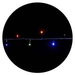 Гірлянда внутрішня STRING 100LED 5м RGB чорна IP20 Delux