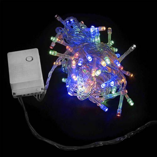 Гірлянда внутрішня STRING 200LED 10м RGB прозора IP20 Delux