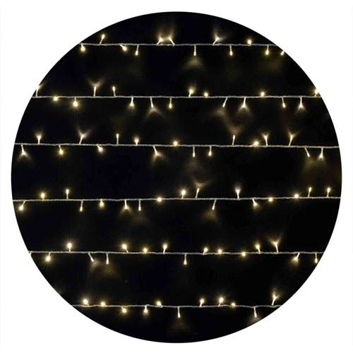 Гірлянда внутрішня STRING 200LED 10м (тепле біле світло) прозора IP20 Delux