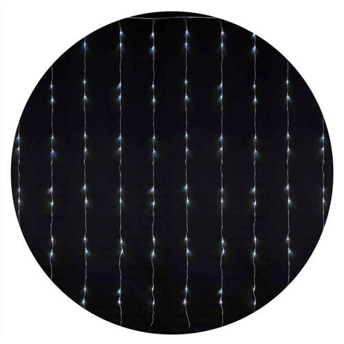Гірлянда внутрішня WATERFALL 240LED 2х2м (біле світло) прозора IP20 Delux