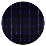 Гірлянда внутрішня WATERFALL 240LED 2х2м (синє світло) прозора IP20 Delux