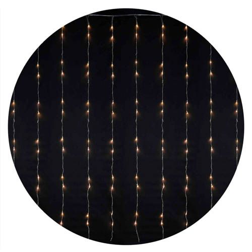 Гірлянда внутрішня WATERFALL 240LED 2х2м (тепле біле світло) прозора IP20 Delux