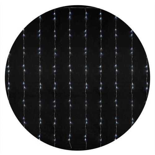 Гірлянда внутрішня WATERFALL 320LED 3х3м (біле світло) прозора IP20 Delux