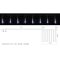 Гірлянда зовнішня бурулька SNOWFALL 192LED 8*30см (біле світло) прзора IP44 Delux