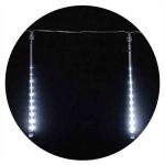 Гірлянда зовнішня бурулька SNOWFALL 192LED 8*30см (біле світло) прзора IP44 Delux