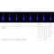 Гірлянда зовнішня бурулька SNOWFALL 192LED 8*30см (синє світло) прзора IP44 Delux