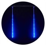 Гірлянда зовнішня бурулька SNOWFALL 384LED 8*50см (синє світло) прзора IP44 Delux