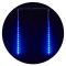 Гірлянда зовнішня бурулька SNOWFALL 384LED 8*50см (синє світло) прзора IP44 Delux