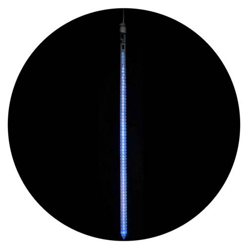 Гірлянда зовнішня бурулька SNOWFALL 60LED 100см (біле світло) біла IP44 Delux