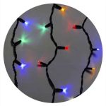Гірлянда зовнішня ICICLE 108LED 2x1м блимаюча RGB чорна IP44 Delux