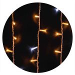 Гірлянда зовнішня ICICLE 108LED 2x1м блимаюча (жовте/біле світло) біла IP44 Delux