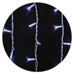 Гірлянда зовнішня ICICLE 75LED 2x0.7м (біле світло) біла IP44 Delux