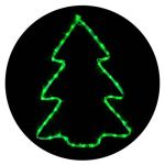 Гірлянда зовнішня різдвяна ялинка MOTIF блимаюча (зелене світло) IP44 Delux