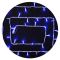 Гірлянда зовнішня STRING 100LED 10м (синє світло) біла IP44 Delux