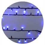 Гірлянда зовнішня STRING 100LED 10м (синє світло) чорна IP44 Delux