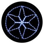 Гірлянда зовнішня зірка MOTIF 6 кінців блимаюча (біле світло) IP44 Delux