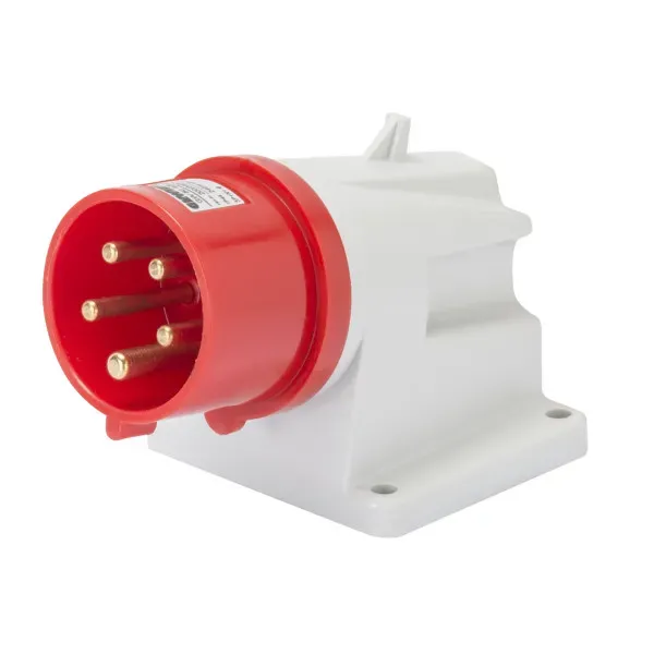 Вилка стаціонарна 90° IEC 309 HP IP44 3P+N+E 32A 400V 6H GEWISS