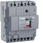 Автоматичний вимикач Hager x160: In=80А, 18kA, 4п