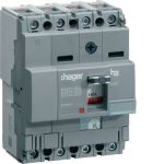 Автоматичний вимикач Hager x160: In=63А, 25kA, 4п