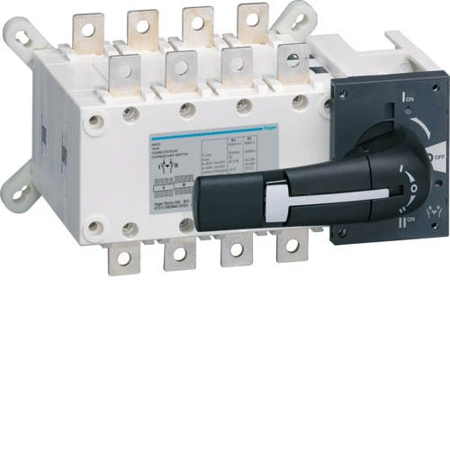 Перемикач корпусний трьохпозиційний I-0-II, 4п 160А, Hager
