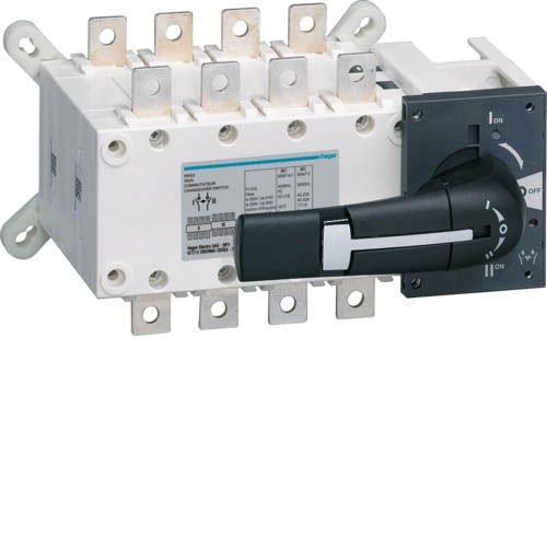 Перемикач корпусний трьохпозиційний I-0-II, 4п 200А, Hager