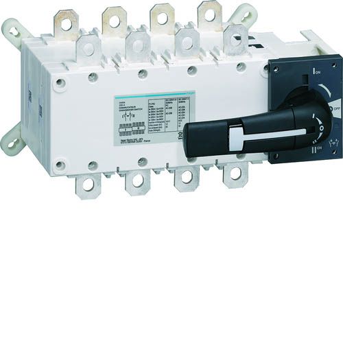 Перемикач корпусний трьохпозиційний I-0-II, 4п 315А, Hager