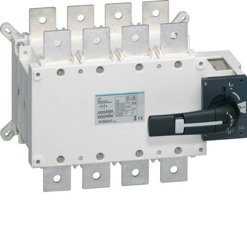 Перемикач корпусний трьохпозиційний I-0-II, 4п 630А, Hager