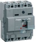 Автоматичний вимикач Hager x160: In=25А, 40kA, 4п