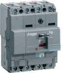 Автоматичний вимикач Hager x160: In=80А, 40kA, 4п