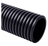 Труба гофрована гнучка, УФ-стійка, двошарова Копофлекс, чорна, протяжка, D50мм, HDPE, Бухта 50 м, KOPOS