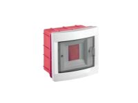 Корпус пластиковий ЩРВ-П- 4 мод. 1ряд вбудований 140х150х98 IP40 UEC