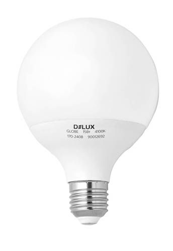 Лампа Globe G95 15w 4100K Е27 білий, DeLux