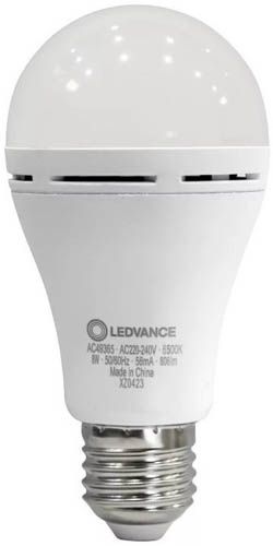 Лампа світлодіодна OSRAM акумуляторна CL A60 RECHARGEABLE 8W/865 230V E27